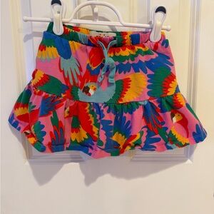Mini Boden Colorful Parrot Skort 4-5T